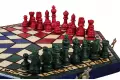 Szachy dla trójki graczy małe (32x28cm) trójkolorowe
