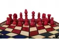 Szachy dla trójki graczy małe (32x28cm) trójkolorowe