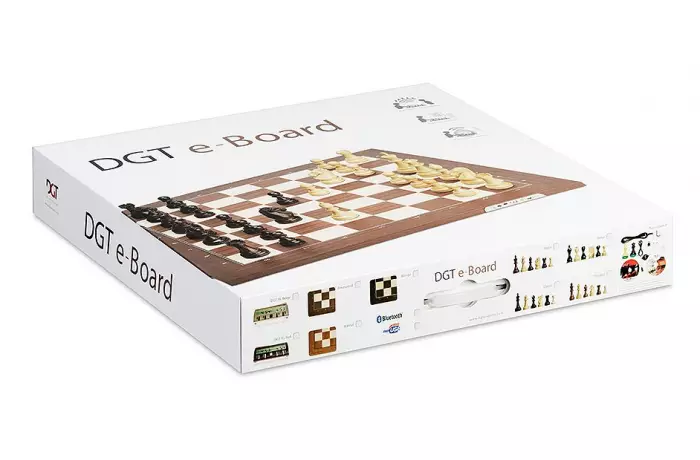 Bezprzewodowa elektroniczna deska szachowa DGT Bluetooth, Orzech