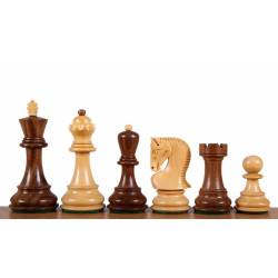 Figury szachowe Zagreb Akacja indyjska/Bukszpan 4 cale Rzeźbione Drewniane