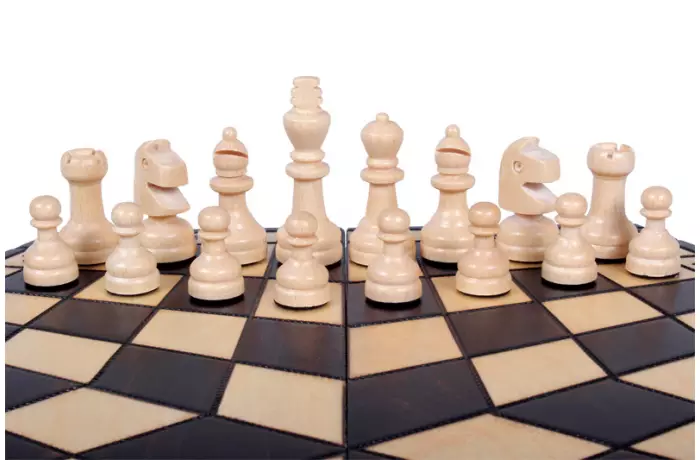 Szachy dla trójki graczy - średnie (40x35cm)