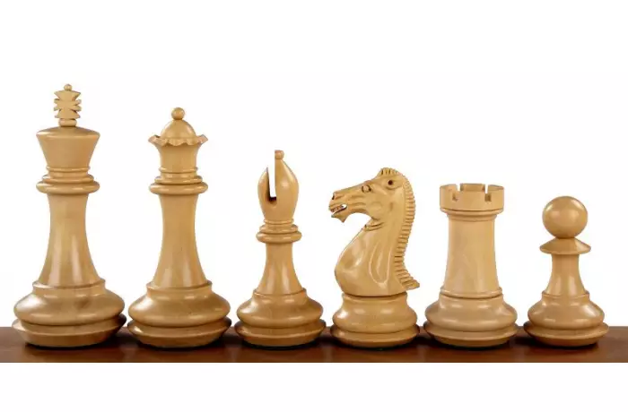Figury szachowe Champfered Base Paduk 4 cale