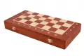 Szachy Turniejowe nr 4 (42x42cm) Intarsjowane - piękny zestaw rzeźbionych szachów drewnianych - na prezent dla dziecka i dorosłego