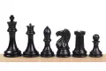 Figury szachowe Exclusive Staunton nr 7, białe/czarne, dociążane metalem (król 104 mm)