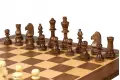Zestaw szachowy turniejowy Nr 4 - szachownica 40 mm + figury Sunrise Staunton 78 mm