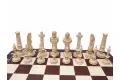 Stolik szachowy z figurami (wysokość 75 cm, wysokość króla 130 mm)