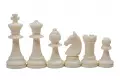 Figury szachowe Staunton nr 6, kremowo-czarne (król 96 mm)