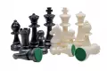Figury szachowe Staunton nr 6, kremowo-czarne (król 96 mm)