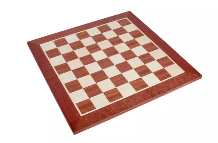 Deska szachowa nr 6+ (bez opisu) mahoń/jawor (intarsja)